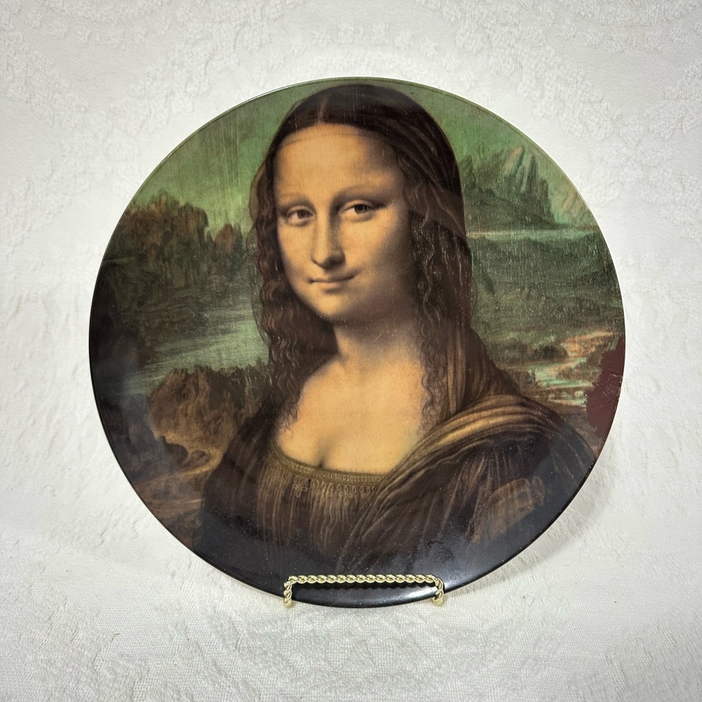 Vintage KPN Bavaria Mona Lisa Porcelain Plate Germany Handarbeit Handcrafted
